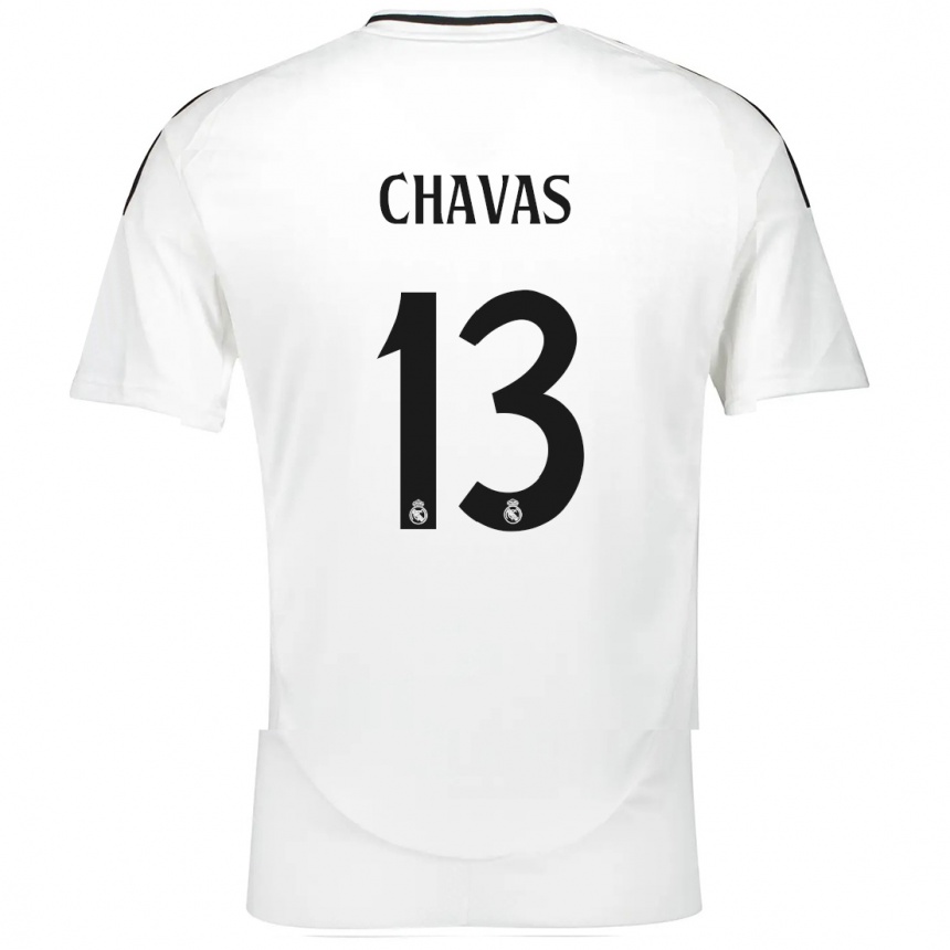 Kids Football Mylène Chavas #13 White Home Jersey 2024/25 T-Shirt Za