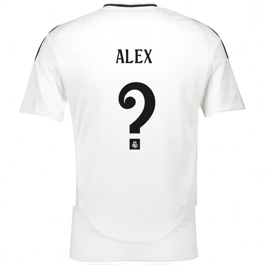 Kids Football Alex Sanchez #0 White Home Jersey 2024/25 T-Shirt Za