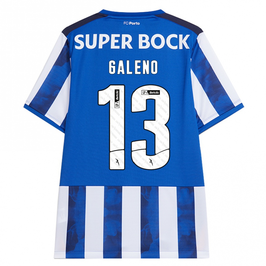 Kids Football Galeno #13 Blue White Home Jersey 2024/25 T-Shirt Za