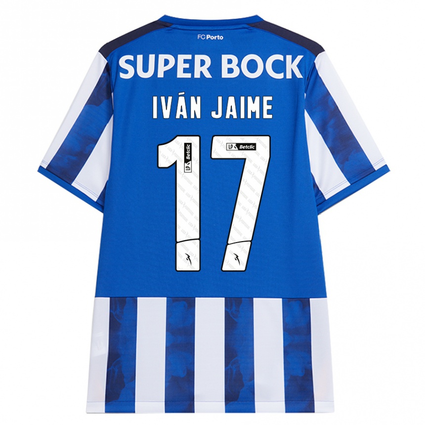 Kids Football Iván Jaime #17 Blue White Home Jersey 2024/25 T-Shirt Za