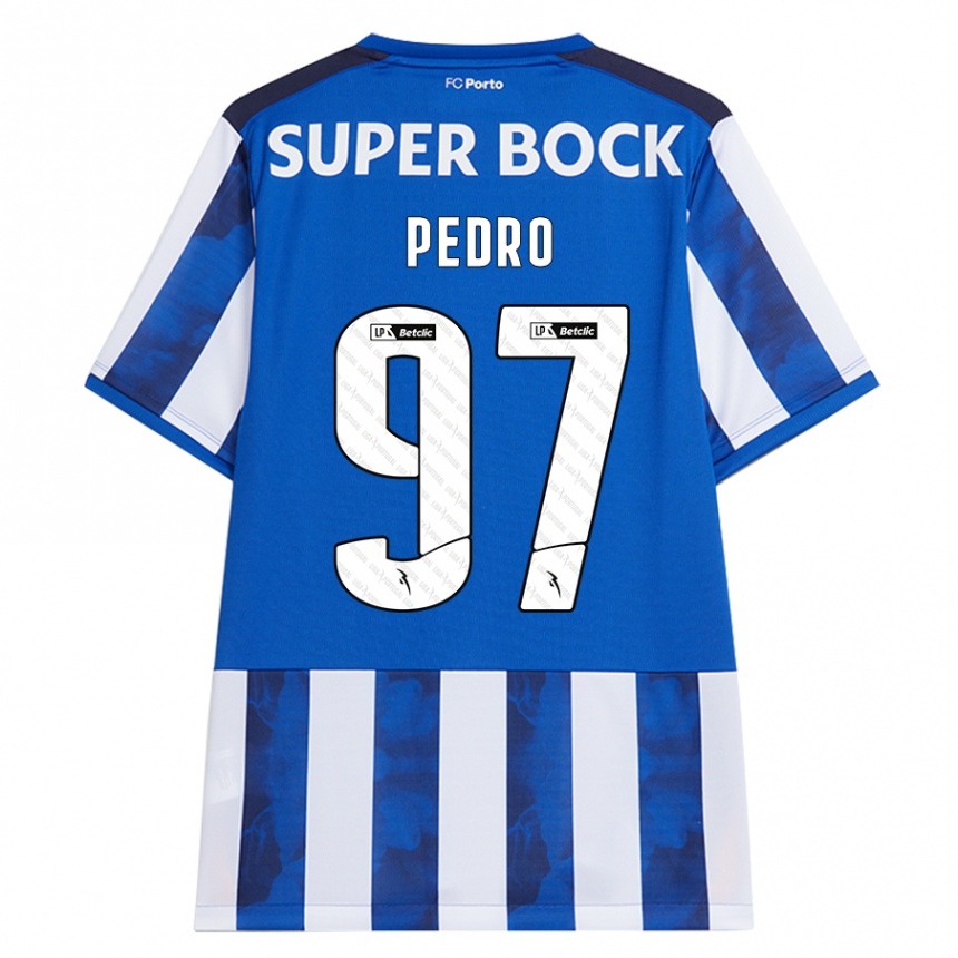 Kids Football Zé Pedro #97 Blue White Home Jersey 2024/25 T-Shirt Za