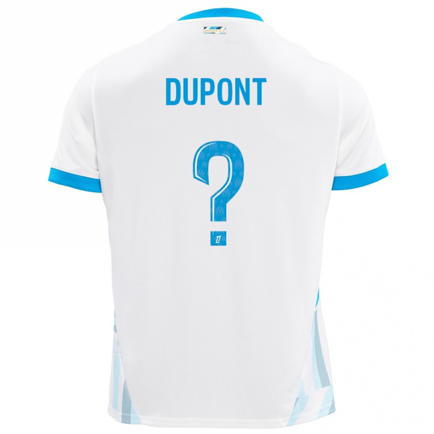 Kids Football Hugo Dupont #0 White Sky Blue Home Jersey 2024/25 T-Shirt Za