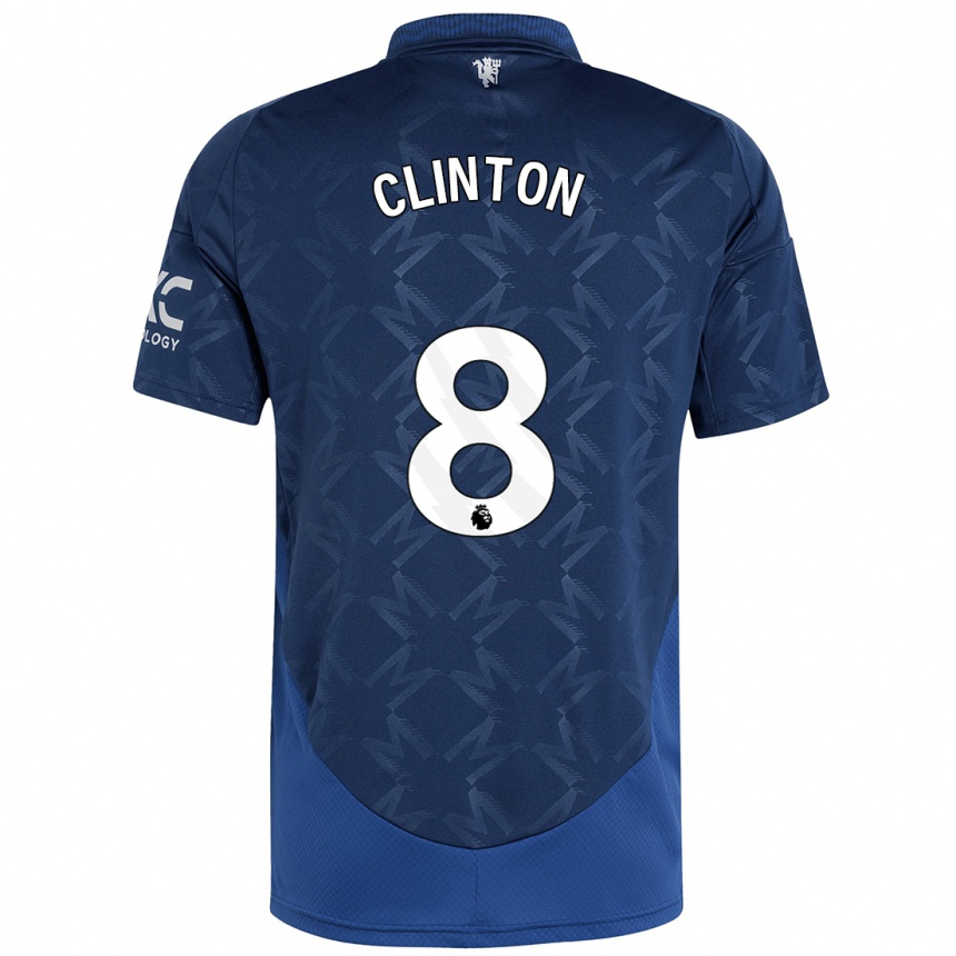 Kids Football Grace Clinton #8 Indigo Away Jersey 2024/25 T-Shirt Za