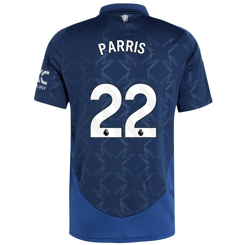 Kids Football Nikita Parris #22 Indigo Away Jersey 2024/25 T-Shirt Za