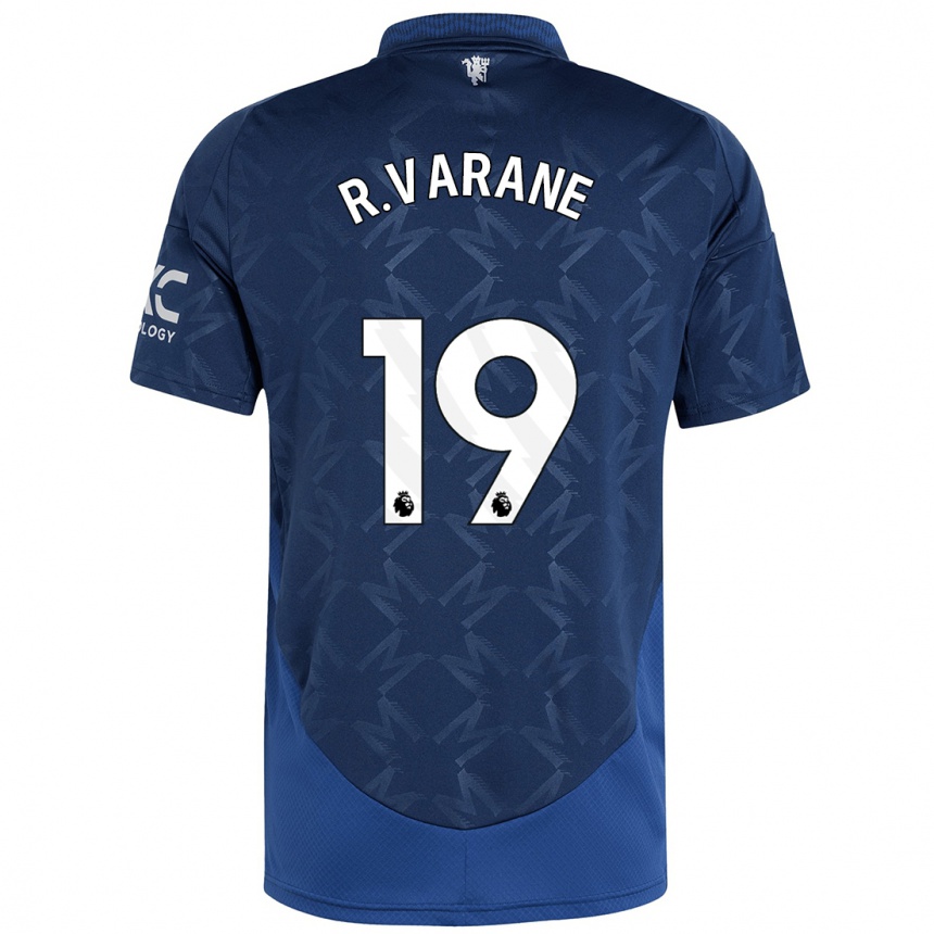 Kids Football Raphael Varane #19 Indigo Away Jersey 2024/25 T-Shirt Za