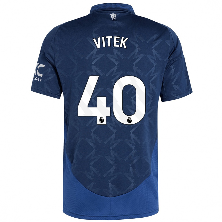 Kids Football Radek Vitek #40 Indigo Away Jersey 2024/25 T-Shirt Za