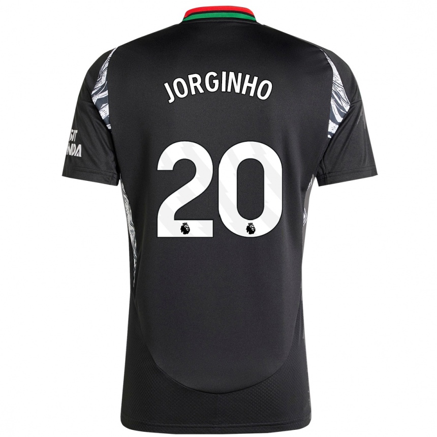 Kids Football Jorginho #20 Black Away Jersey 2024/25 T-Shirt Za