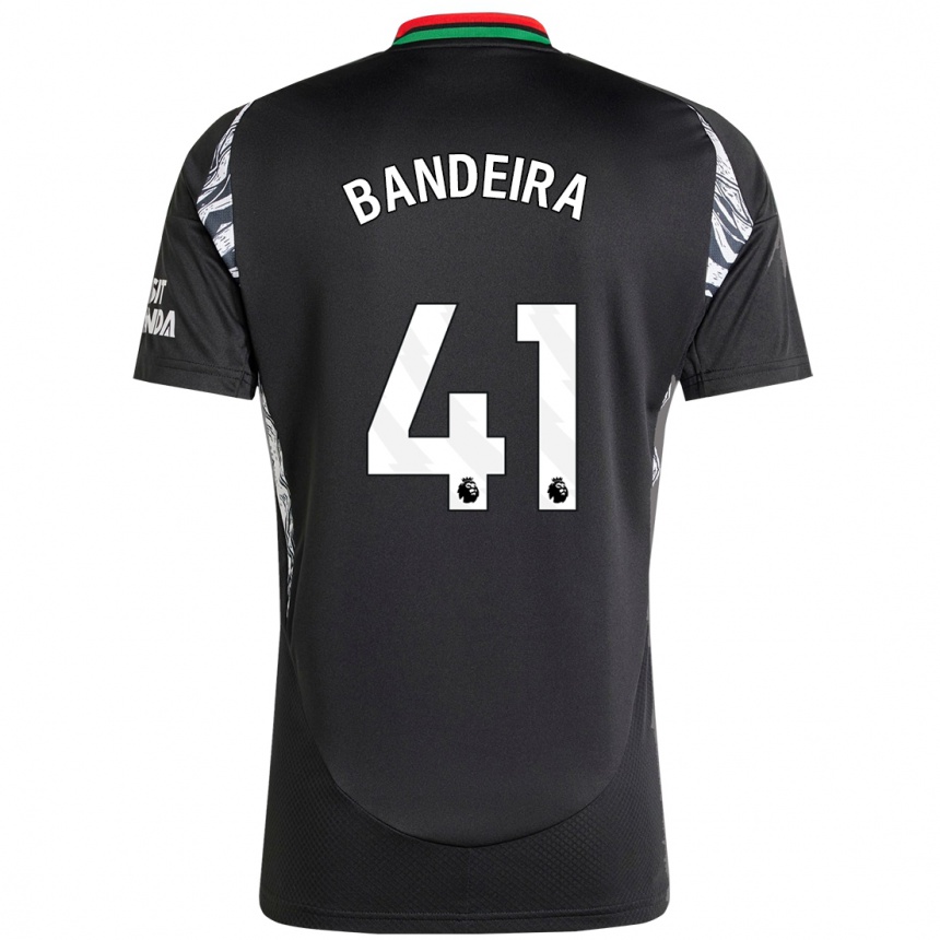 Kids Football Mauro Bandeira #41 Black Away Jersey 2024/25 T-Shirt Za