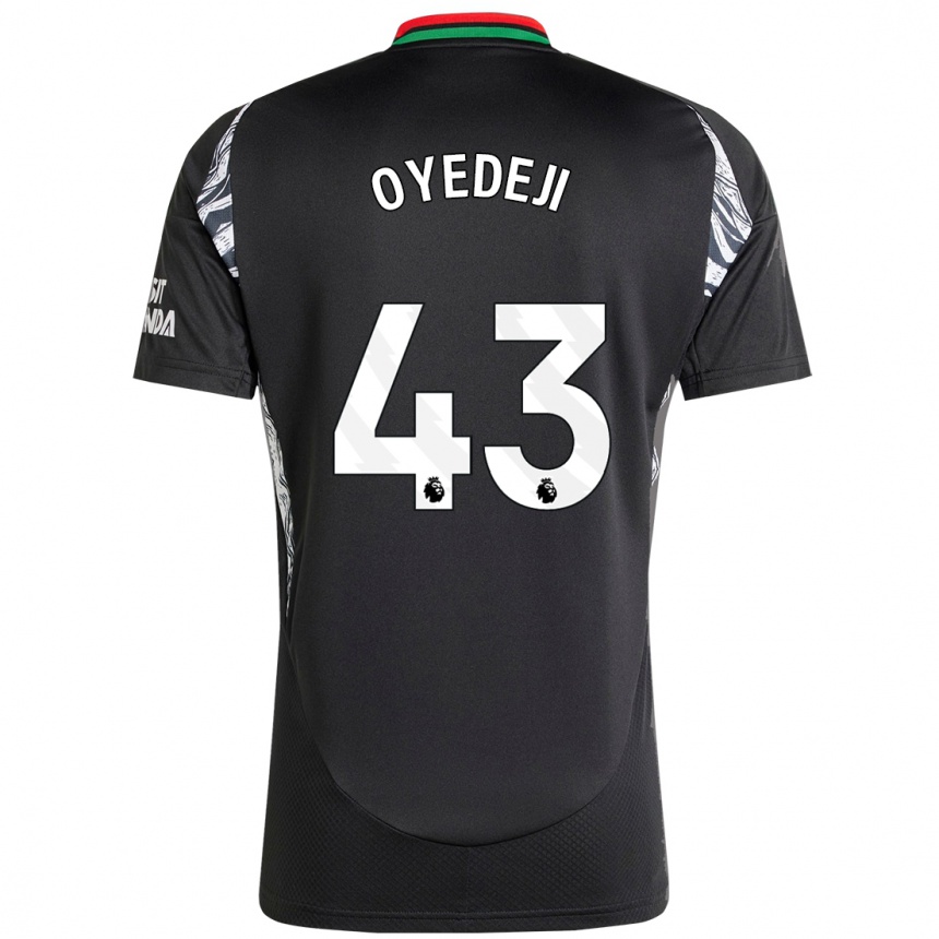 Kids Football Nathan Butler Oyedeji #43 Black Away Jersey 2024/25 T-Shirt Za