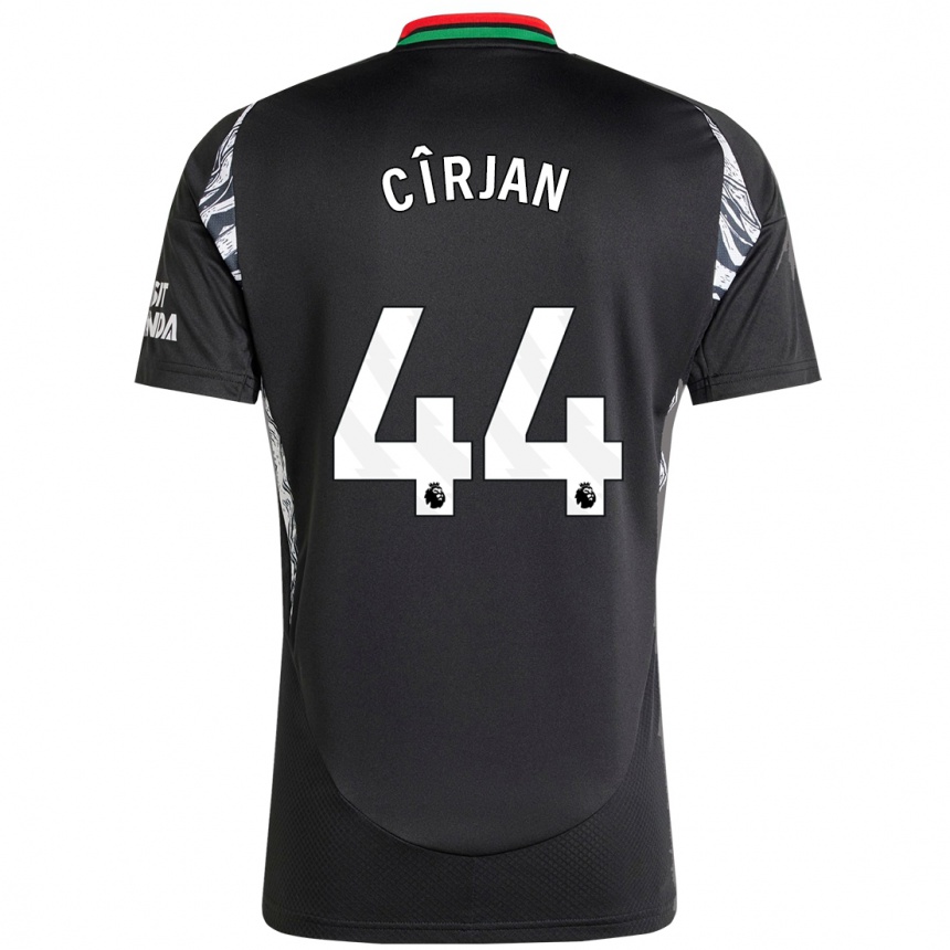 Kids Football Catalin Cîrjan #44 Black Away Jersey 2024/25 T-Shirt Za