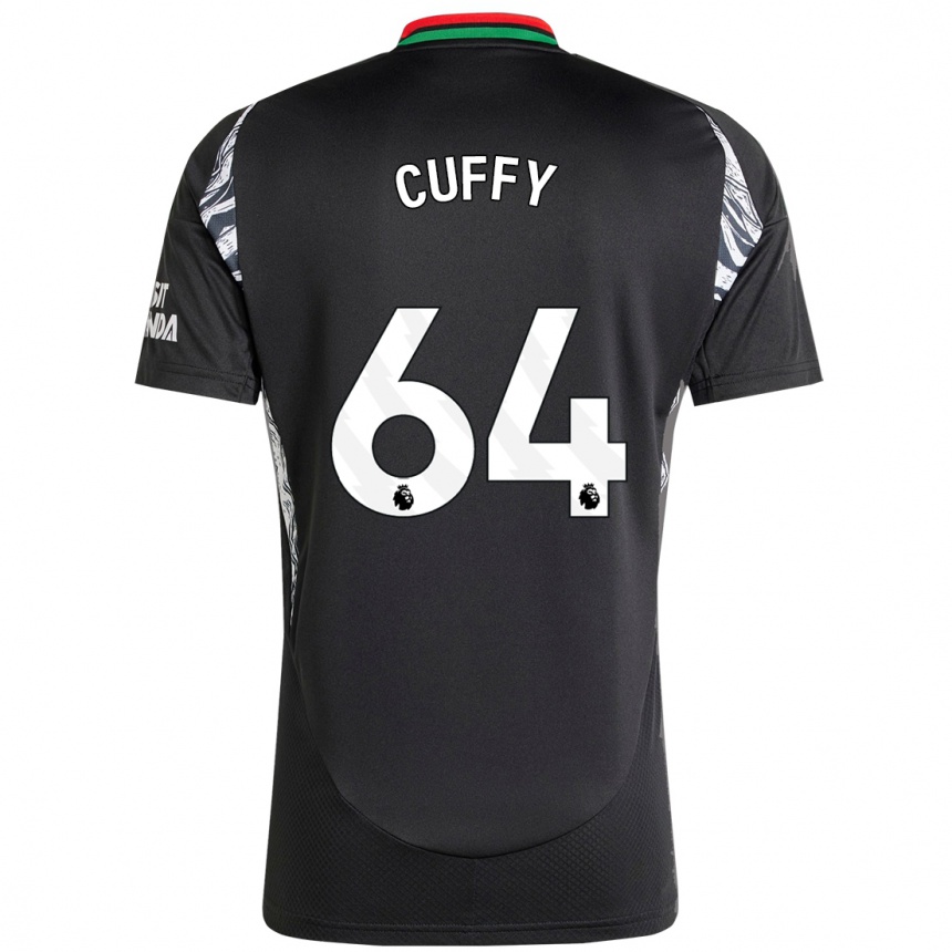 Kids Football Brooke Norton Cuffy #64 Black Away Jersey 2024/25 T-Shirt Za