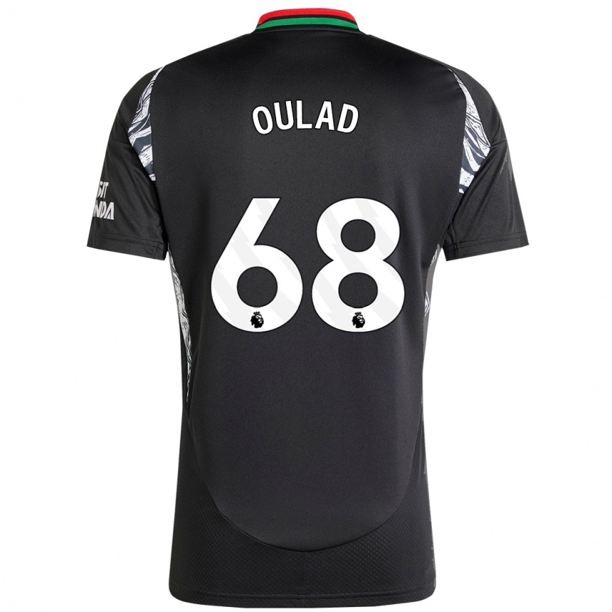 Kids Football Salah-Eddine Oulad M'hand #68 Black Away Jersey 2024/25 T-Shirt Za