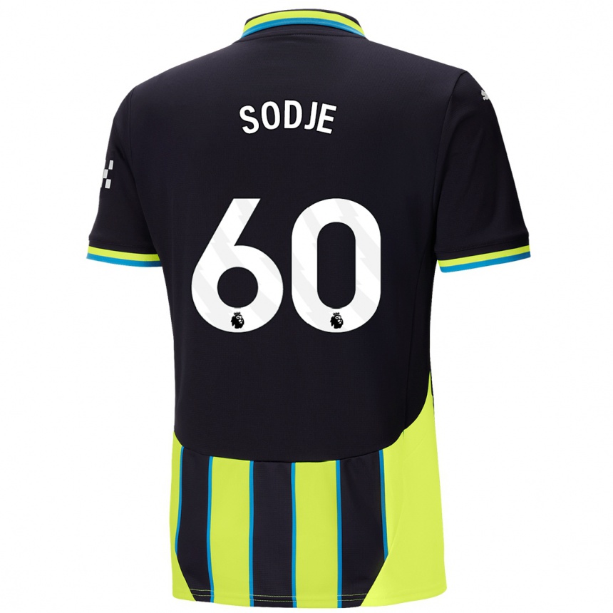 Kids Football Tai Sodje #60 Blue Yellow Away Jersey 2024/25 T-Shirt Za