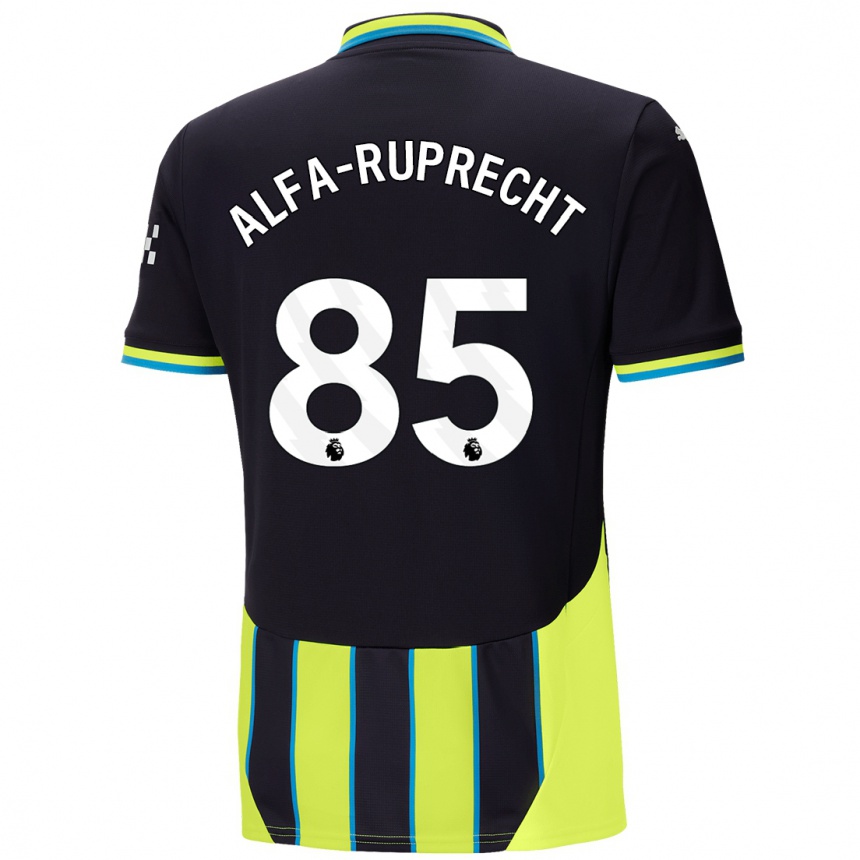 Kids Football Farid Alfa-Ruprecht #85 Blue Yellow Away Jersey 2024/25 T-Shirt Za