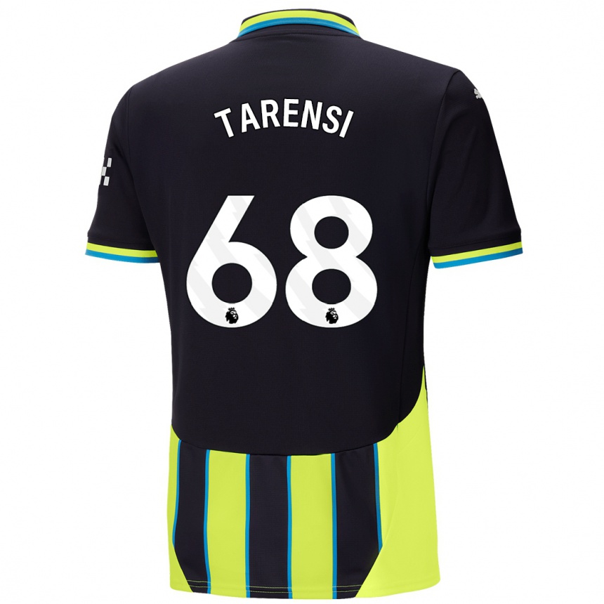 Kids Football Oscar Tarensi #68 Blue Yellow Away Jersey 2024/25 T-Shirt Za