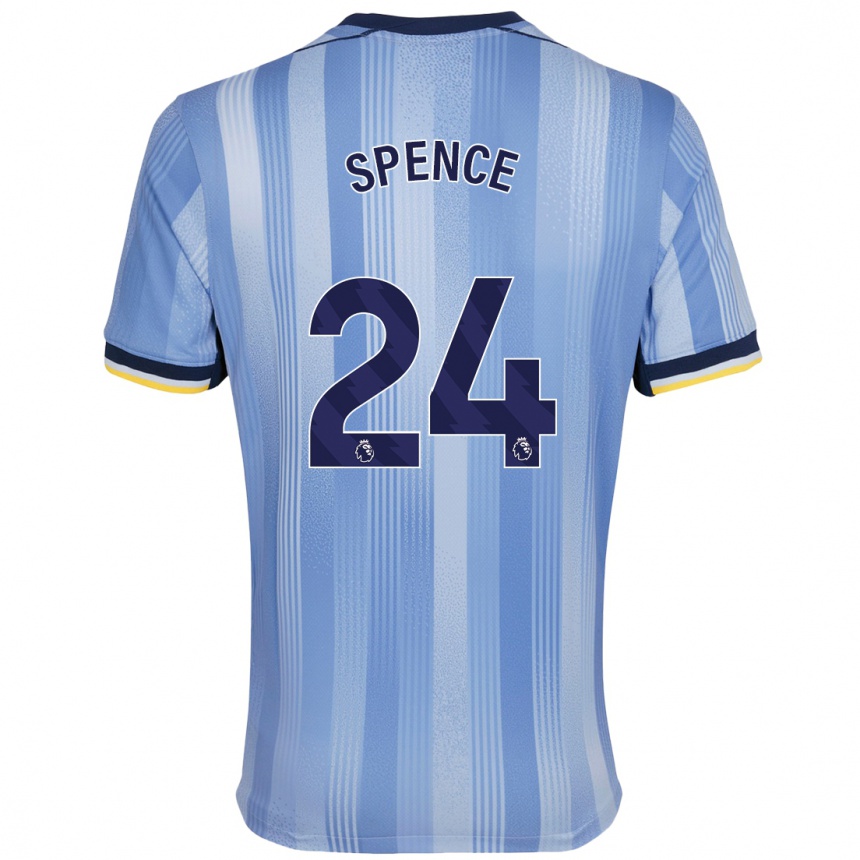 Kids Football Djed Spence #24 Light Blue Away Jersey 2024/25 T-Shirt Za