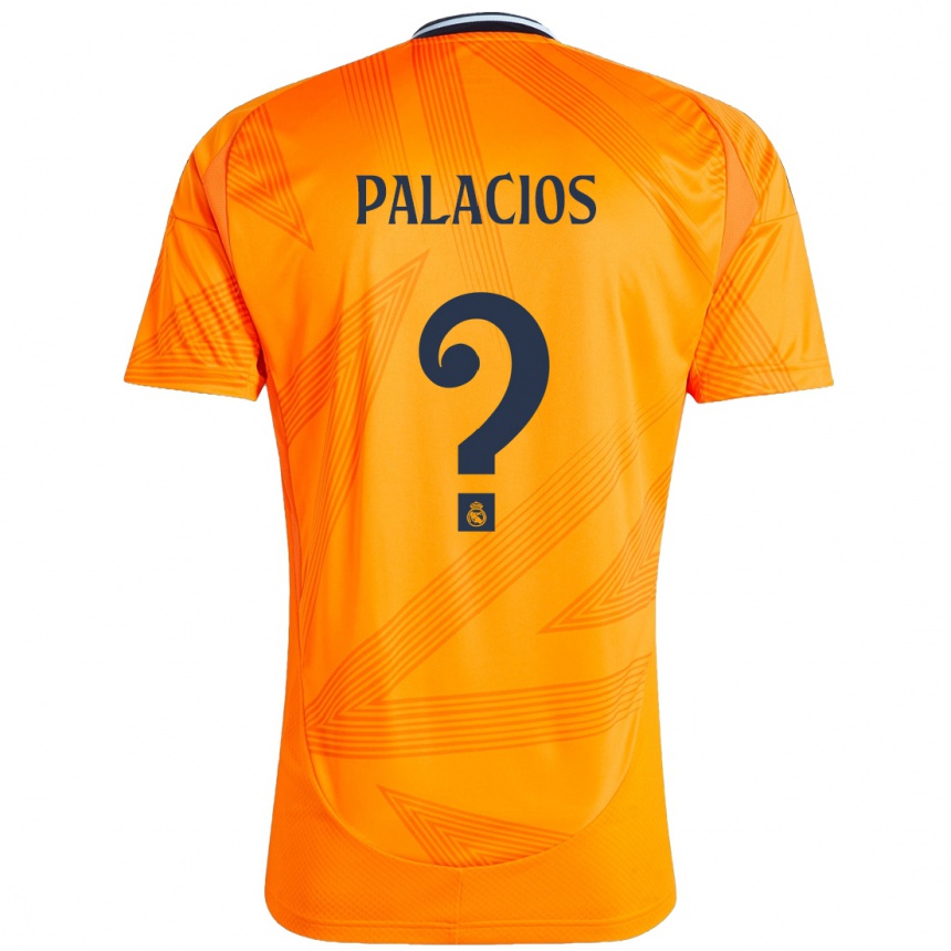 Kids Football Cesar Palacios #0 Orange Away Jersey 2024/25 T-Shirt Za