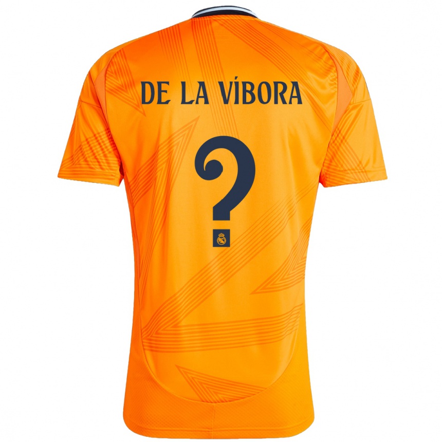 Kids Football David De La Víbora #0 Orange Away Jersey 2024/25 T-Shirt Za