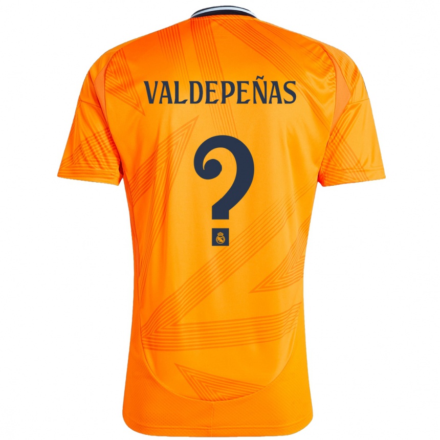 Kids Football Víctor Valdepeñas #0 Orange Away Jersey 2024/25 T-Shirt Za