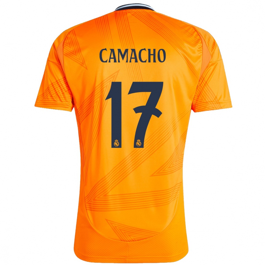 Kids Football Carla Camacho #17 Orange Away Jersey 2024/25 T-Shirt Za