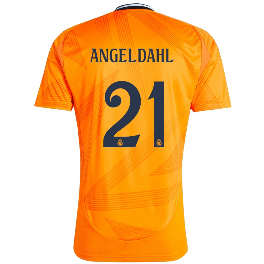 Kids Football Filippa Angeldahl #21 Orange Away Jersey 2024/25 T-Shirt Za