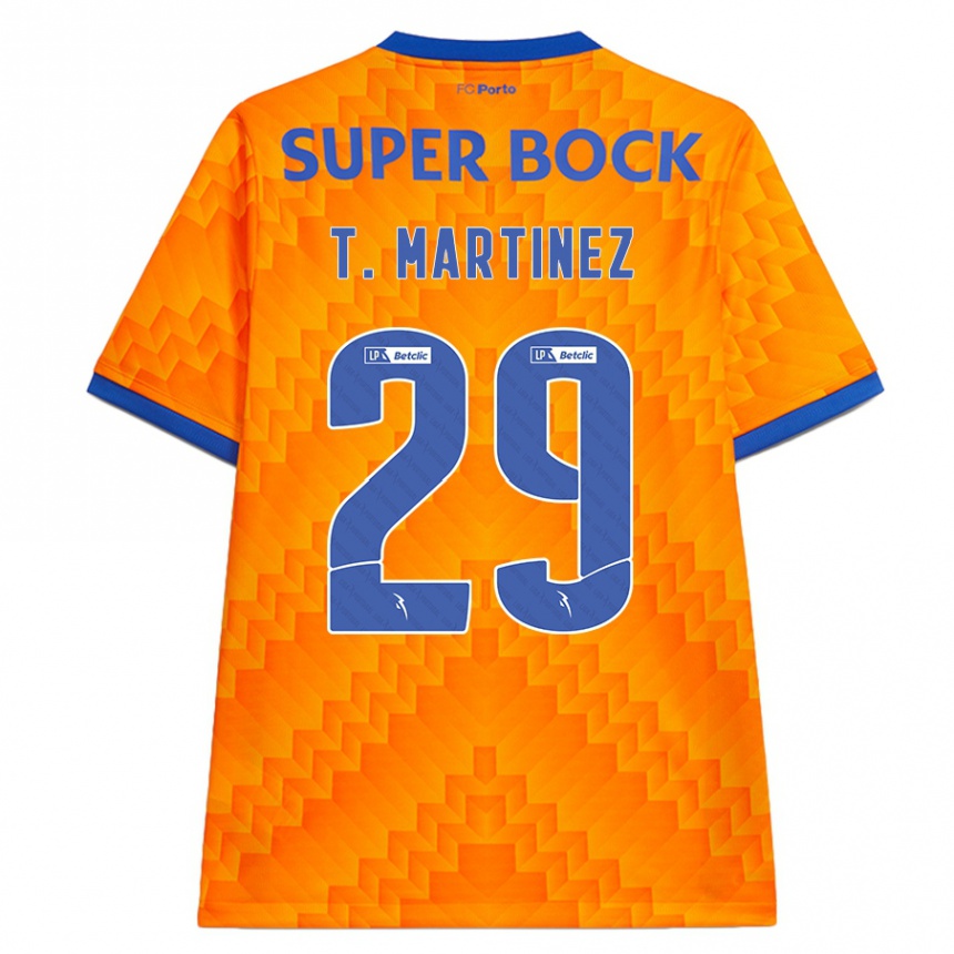 Kids Football Toni Martínez #29 Orange Away Jersey 2024/25 T-Shirt Za