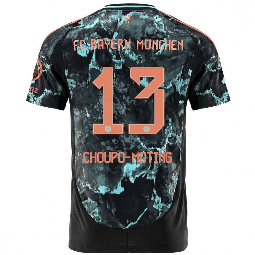 Kids Football Eric Maxim Choupo-Moting #13 Black Away Jersey 2024/25 T-Shirt Za