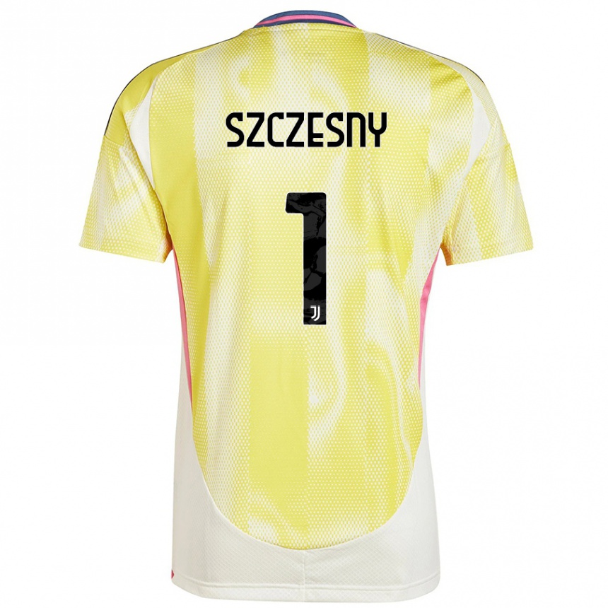 Kids Football Wojciech Szczesny #1 Solar Yellow Away Jersey 2024/25 T-Shirt Za