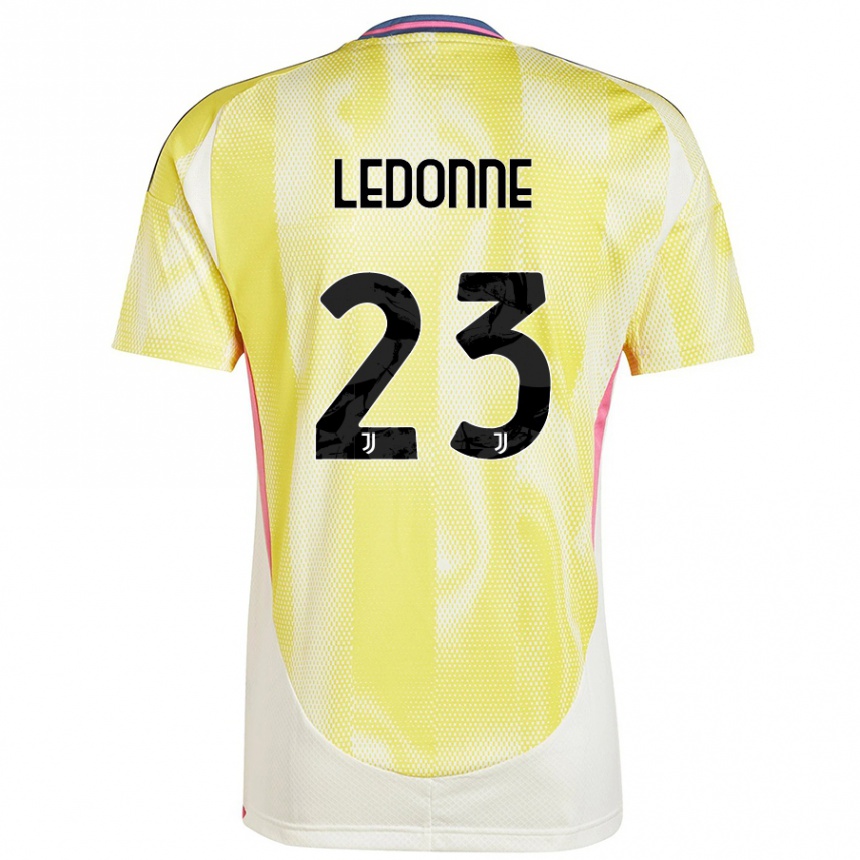 Kids Football Nicolo Ledonne #23 Solar Yellow Away Jersey 2024/25 T-Shirt Za