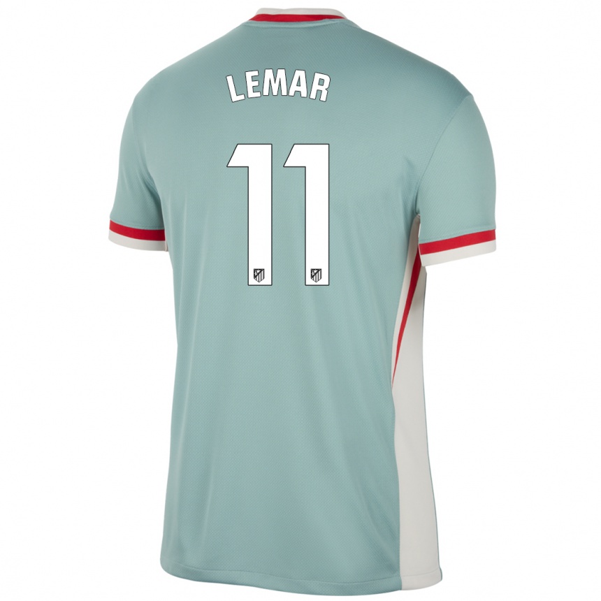 Kids Football Thomas Lemar #11 Light Beige Blue Away Jersey 2024/25 T-Shirt Za