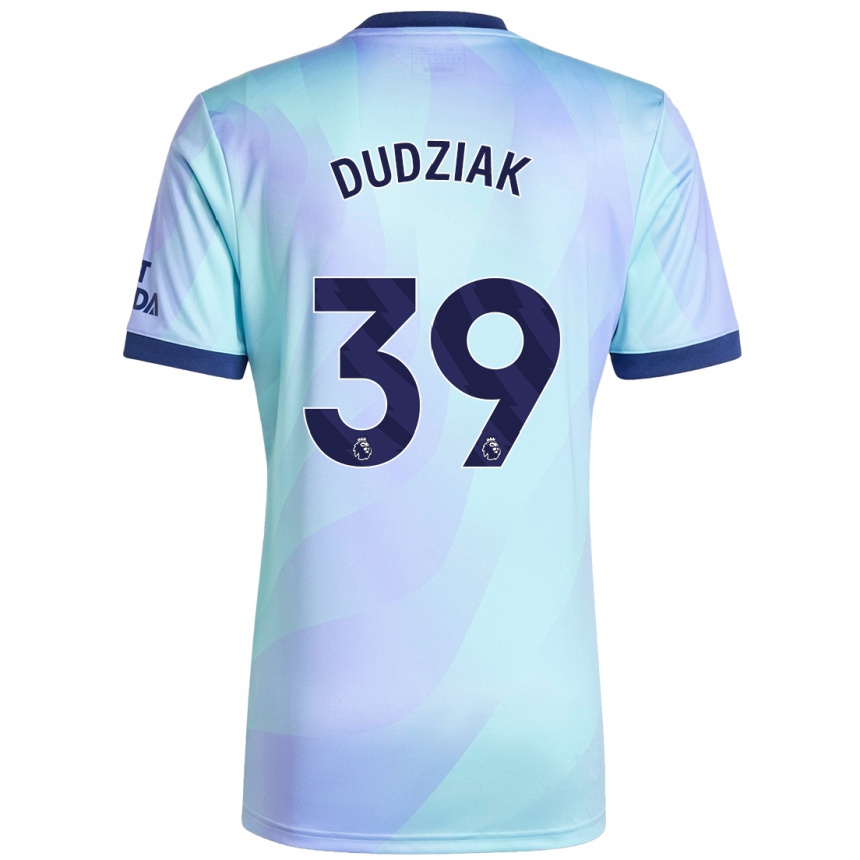 Kids Football Harrison Dudziak #39 Aqua Third Jersey 2024/25 T-Shirt Za