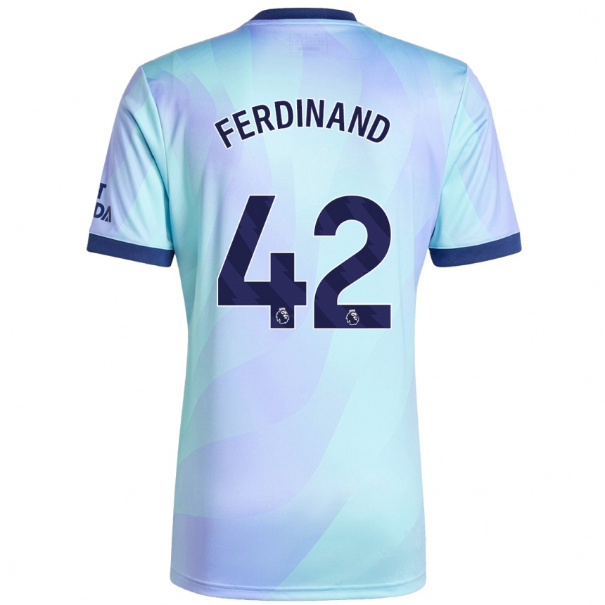 Kids Football Seb Ferdinand #42 Aqua Third Jersey 2024/25 T-Shirt Za