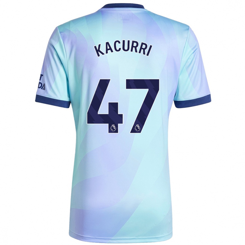 Kids Football Maldini Kacurri #47 Aqua Third Jersey 2024/25 T-Shirt Za