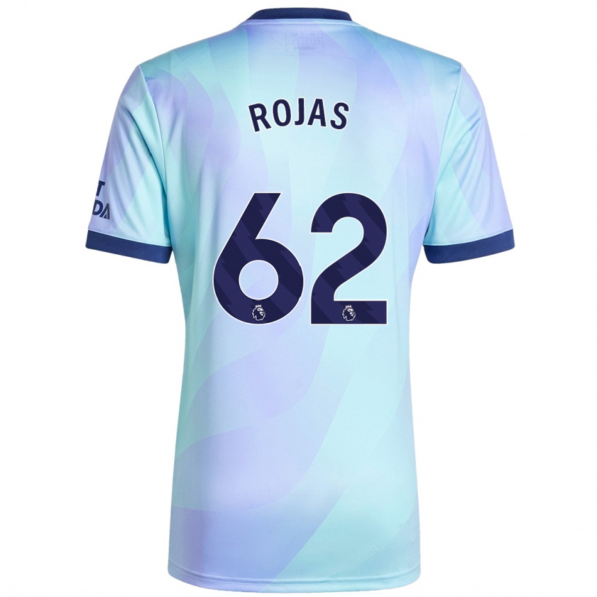 Kids Football Alexei Rojas #62 Aqua Third Jersey 2024/25 T-Shirt Za