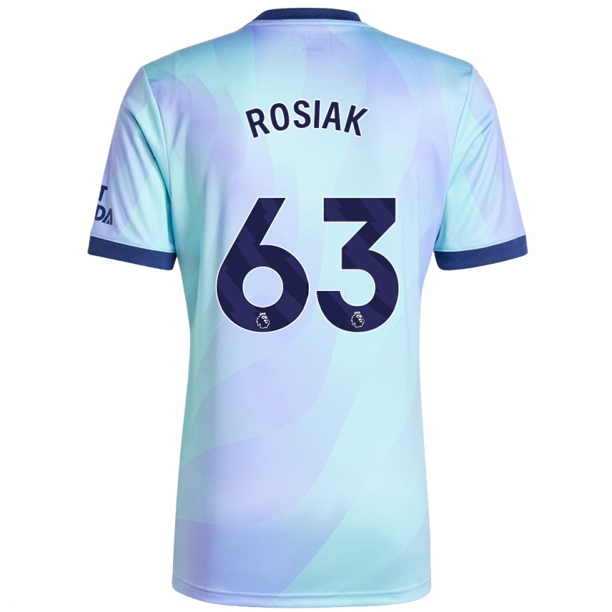 Kids Football Michal Rosiak #63 Aqua Third Jersey 2024/25 T-Shirt Za