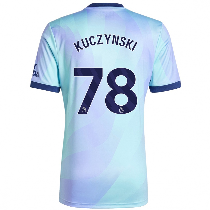 Kids Football Max Kuczynski #78 Aqua Third Jersey 2024/25 T-Shirt Za