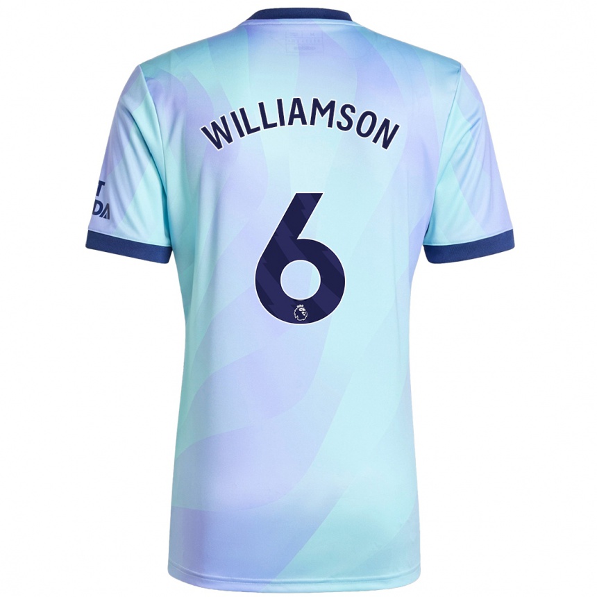 Kids Football Leah Williamson #6 Aqua Third Jersey 2024/25 T-Shirt Za