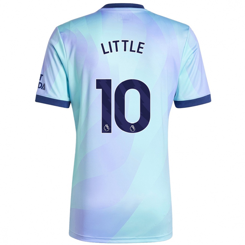 Kids Football Kim Little #10 Aqua Third Jersey 2024/25 T-Shirt Za