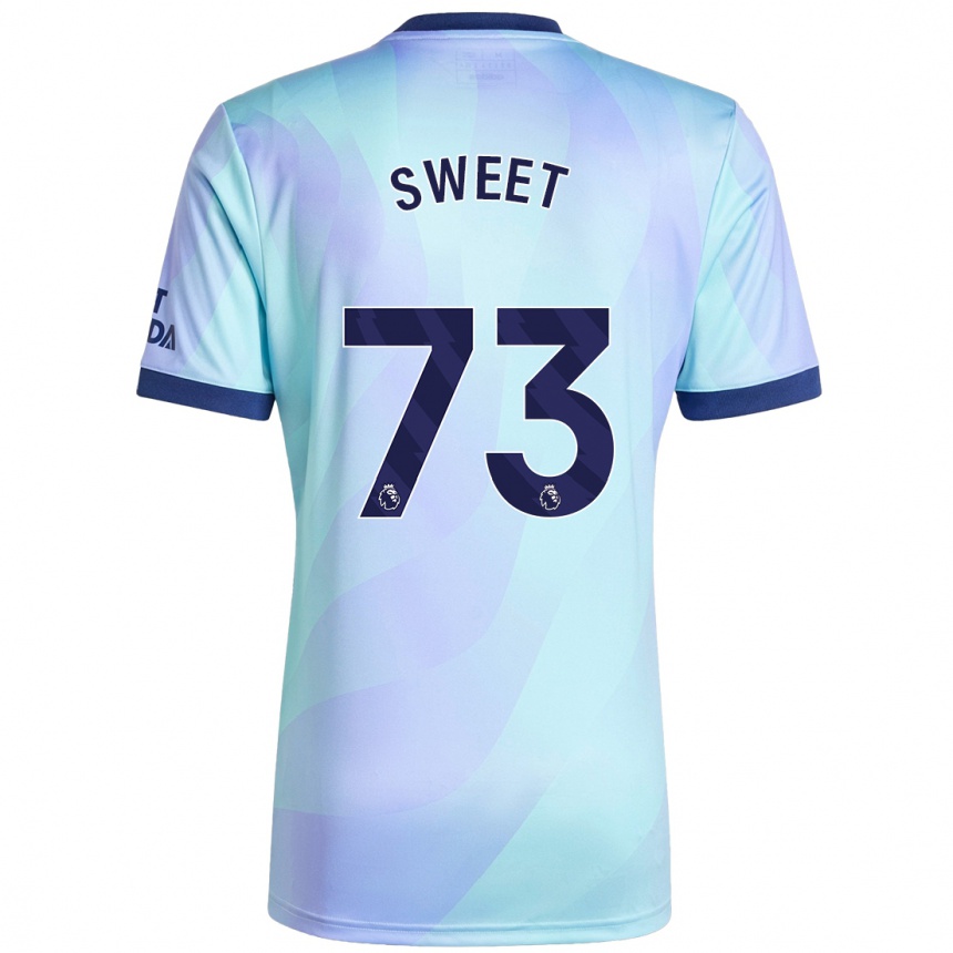 Kids Football James Sweet #73 Aqua Third Jersey 2024/25 T-Shirt Za