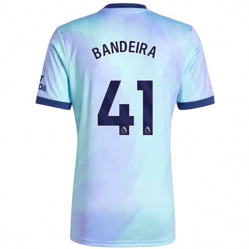 Kids Football Mauro Bandeira #41 Aqua Third Jersey 2024/25 T-Shirt Za