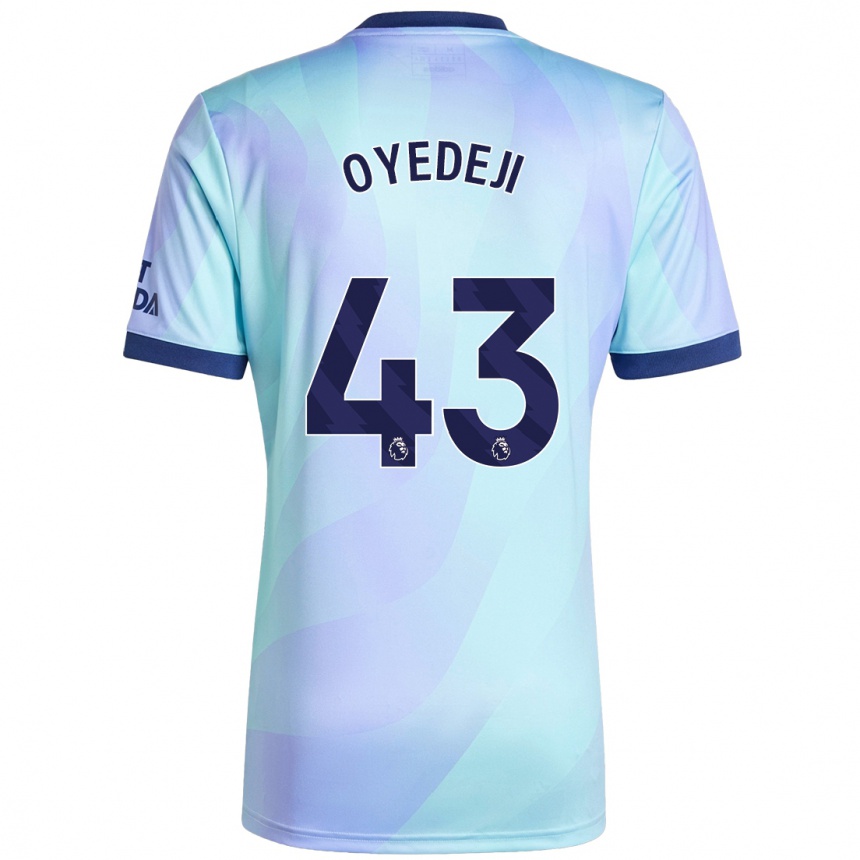 Kids Football Nathan Butler Oyedeji #43 Aqua Third Jersey 2024/25 T-Shirt Za