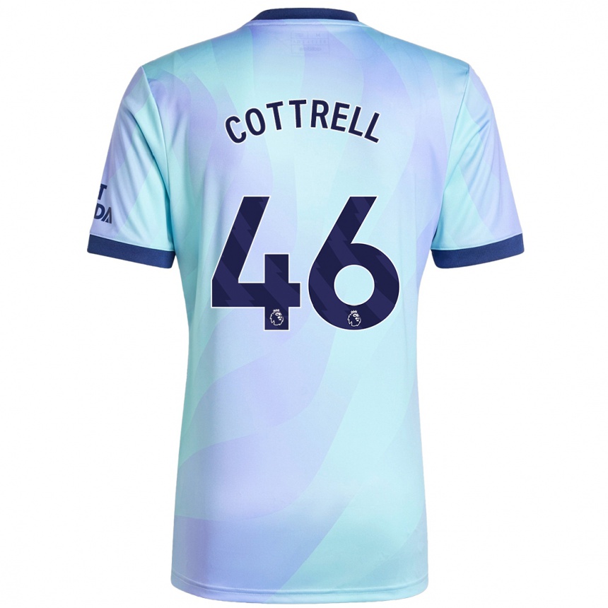 Kids Football Ben Cottrell #46 Aqua Third Jersey 2024/25 T-Shirt Za