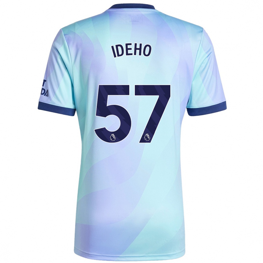 Kids Football Joel Ideho #57 Aqua Third Jersey 2024/25 T-Shirt Za