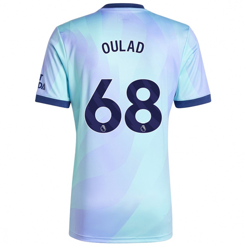 Kids Football Salah-Eddine Oulad M'hand #68 Aqua Third Jersey 2024/25 T-Shirt Za