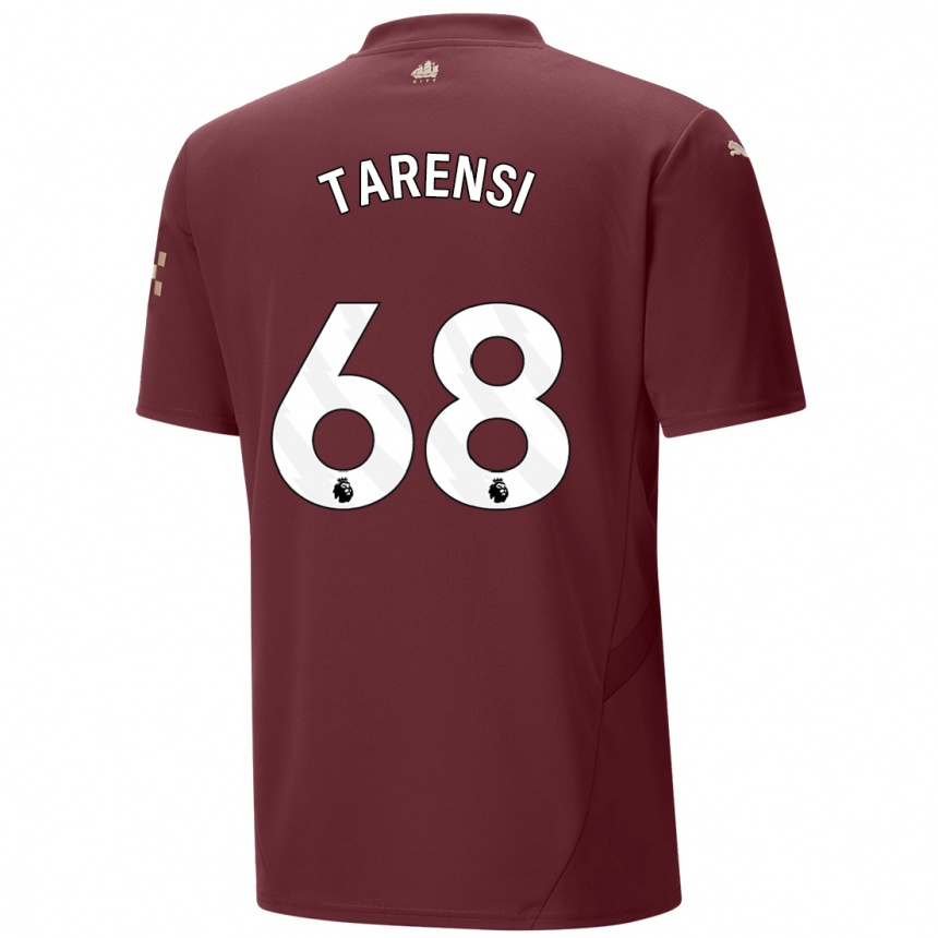 Kids Football Oscar Tarensi #68 Maroon Third Jersey 2024/25 T-Shirt Za