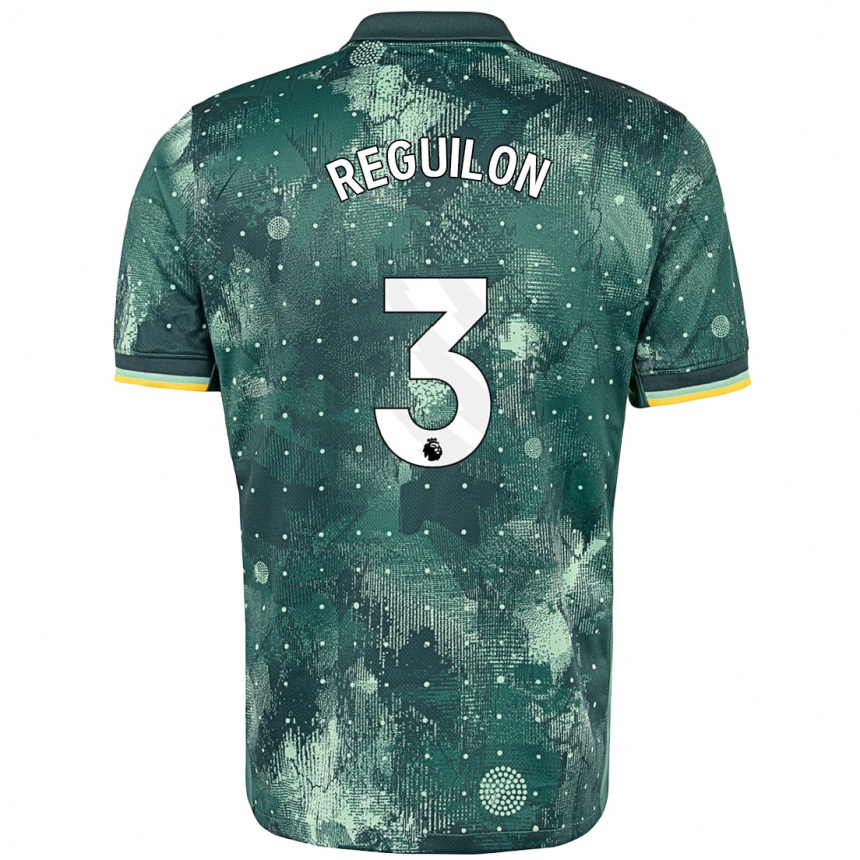 Kids Football Sergio Reguilon #3 Mint Green Third Jersey 2024/25 T-Shirt Za