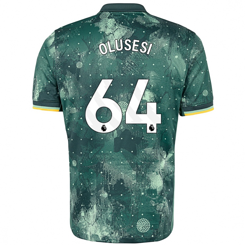 Kids Football Callum Olusesi #64 Mint Green Third Jersey 2024/25 T-Shirt Za