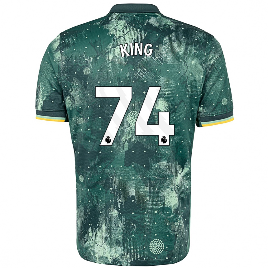 Kids Football Maeson King #74 Mint Green Third Jersey 2024/25 T-Shirt Za