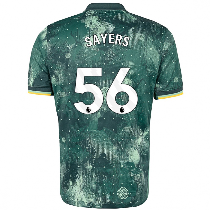 Kids Football Charlie Sayers #56 Mint Green Third Jersey 2024/25 T-Shirt Za