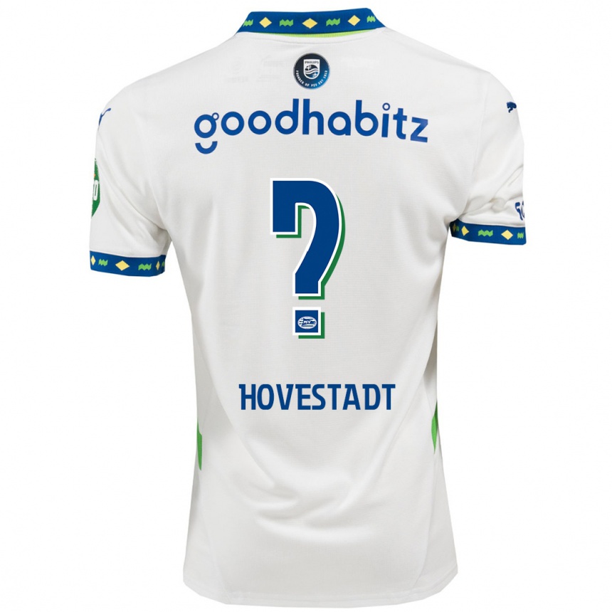 Kids Football Mike Hovestadt #0 White Dark Blue Third Jersey 2024/25 T-Shirt Za